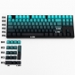 Cyan Adore Full PBT Gradient Cyan Dip-dye Keycaps Set Doubleshot Backlit OEM Profile for Cherry MX Mechanical Keyboard